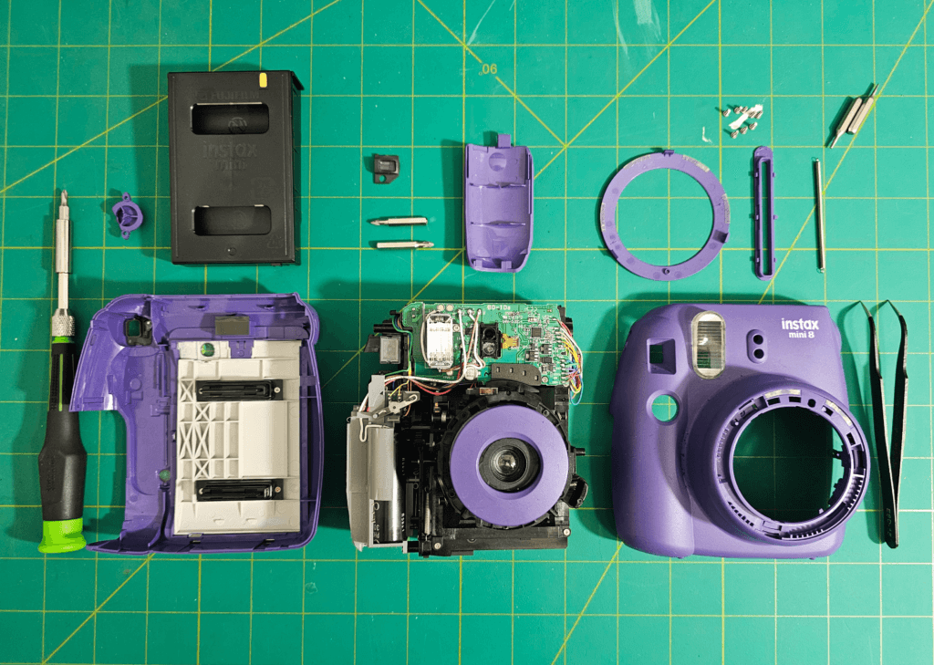 Fujifilm Instax Mini 8 teardown analysis - informal