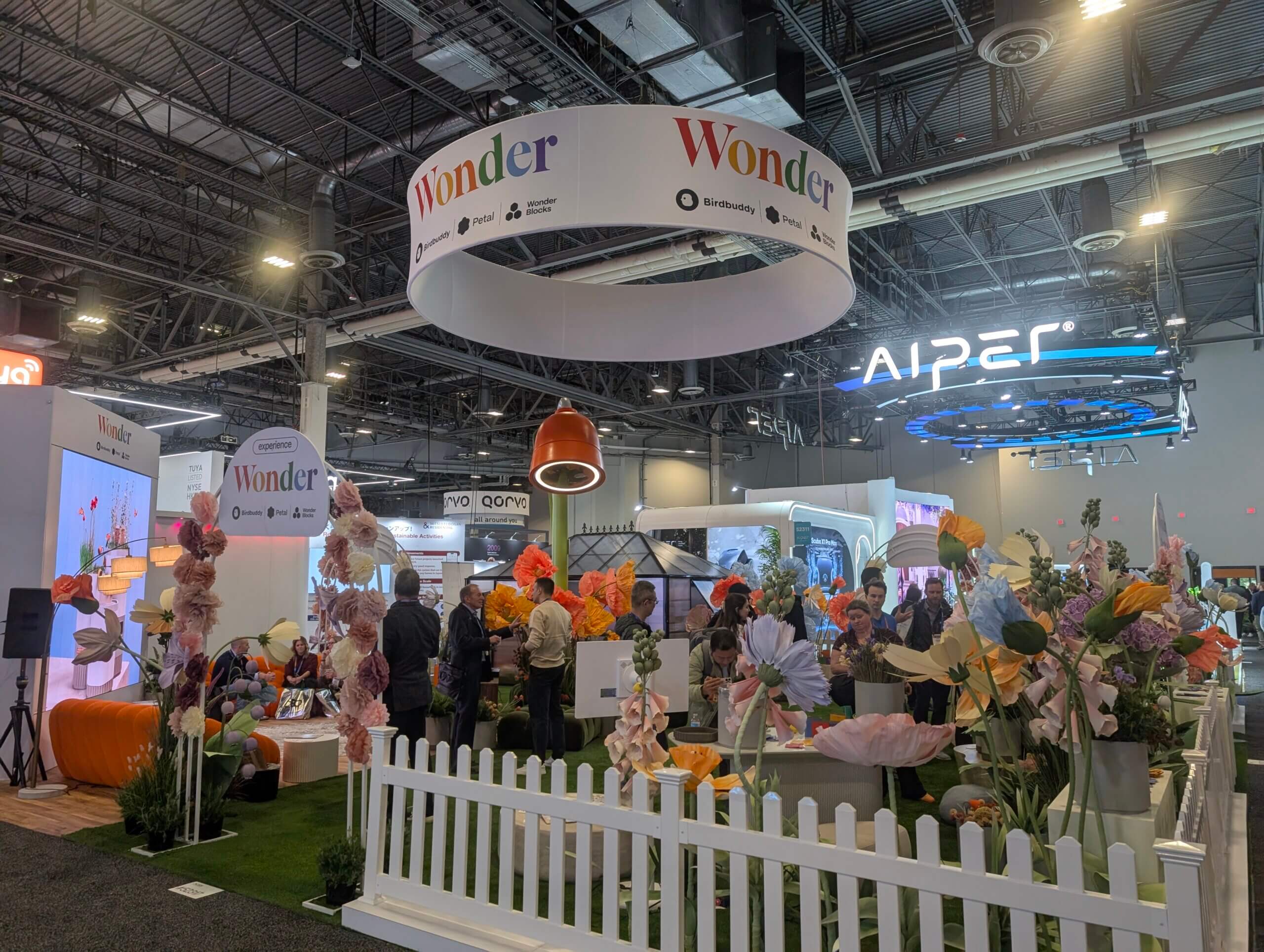 Wonder's magnificent booth at CES.